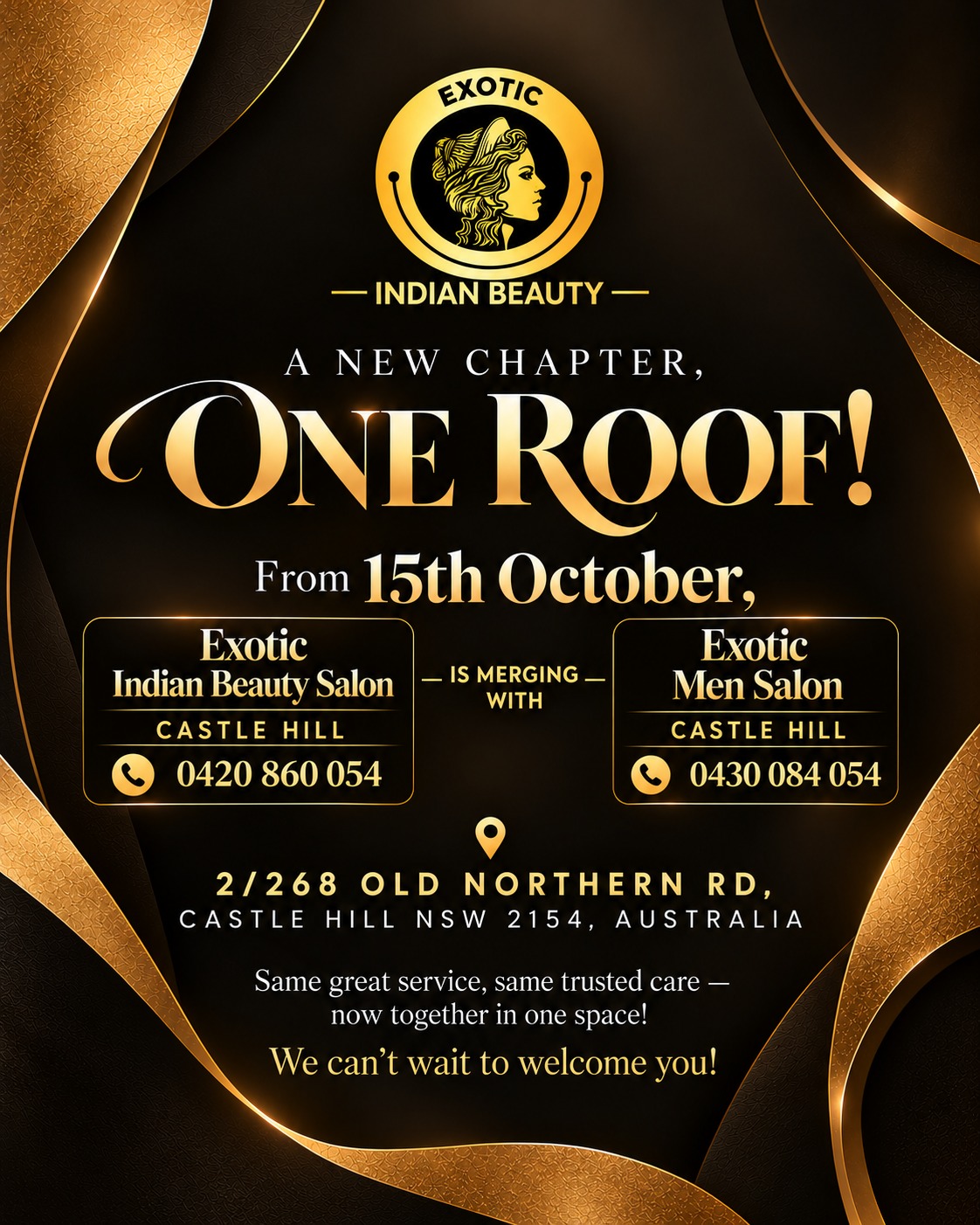 Exotic Indian Beauty and Exotic Men Salon — One Roof announcement